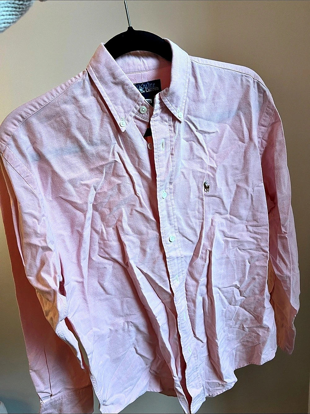 Ralph Lauren Iconic Cotton Oxford Shirt Pink Size 6